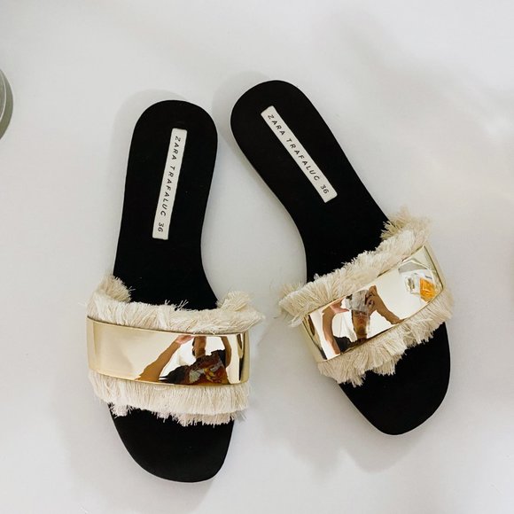 Zara Fringe Sandals - Picture 2 of 2